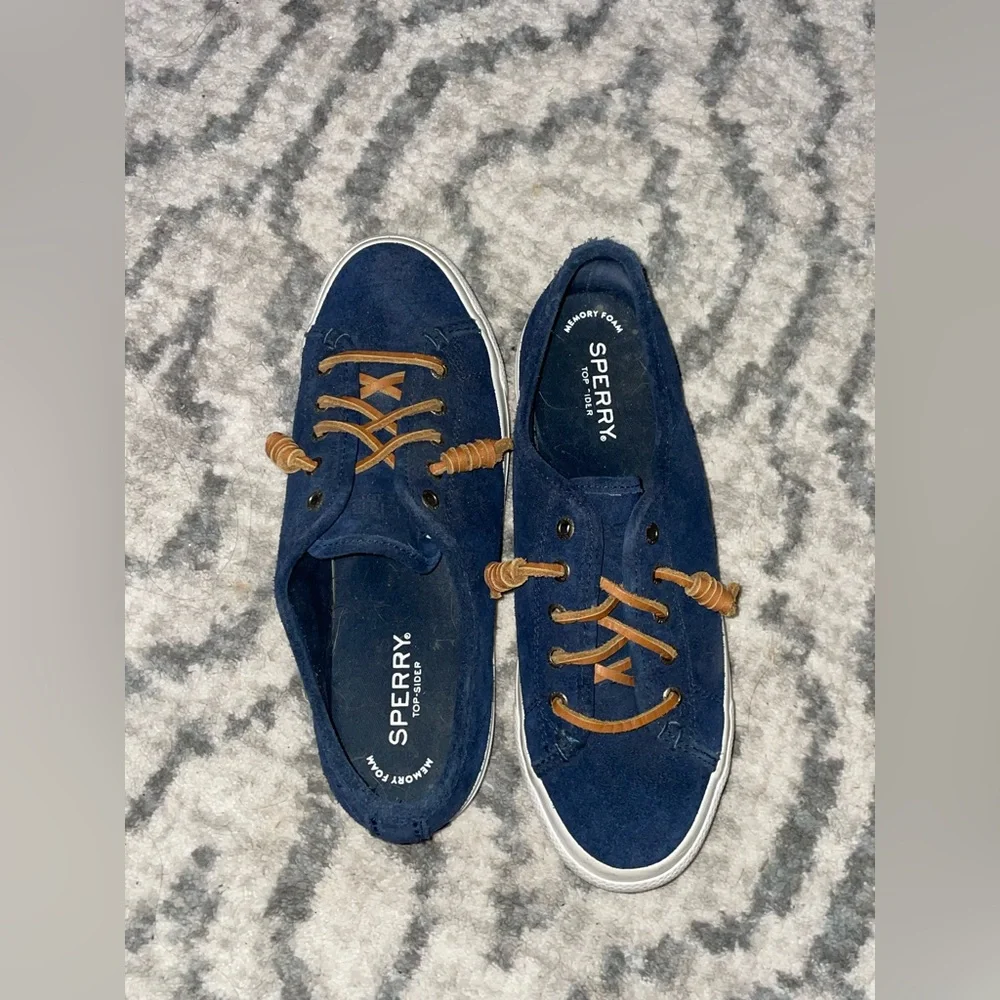 SPERRY memory foam Top-Slider shoes :Color: Brown & Navy 🤎 - Picture 5 of 5